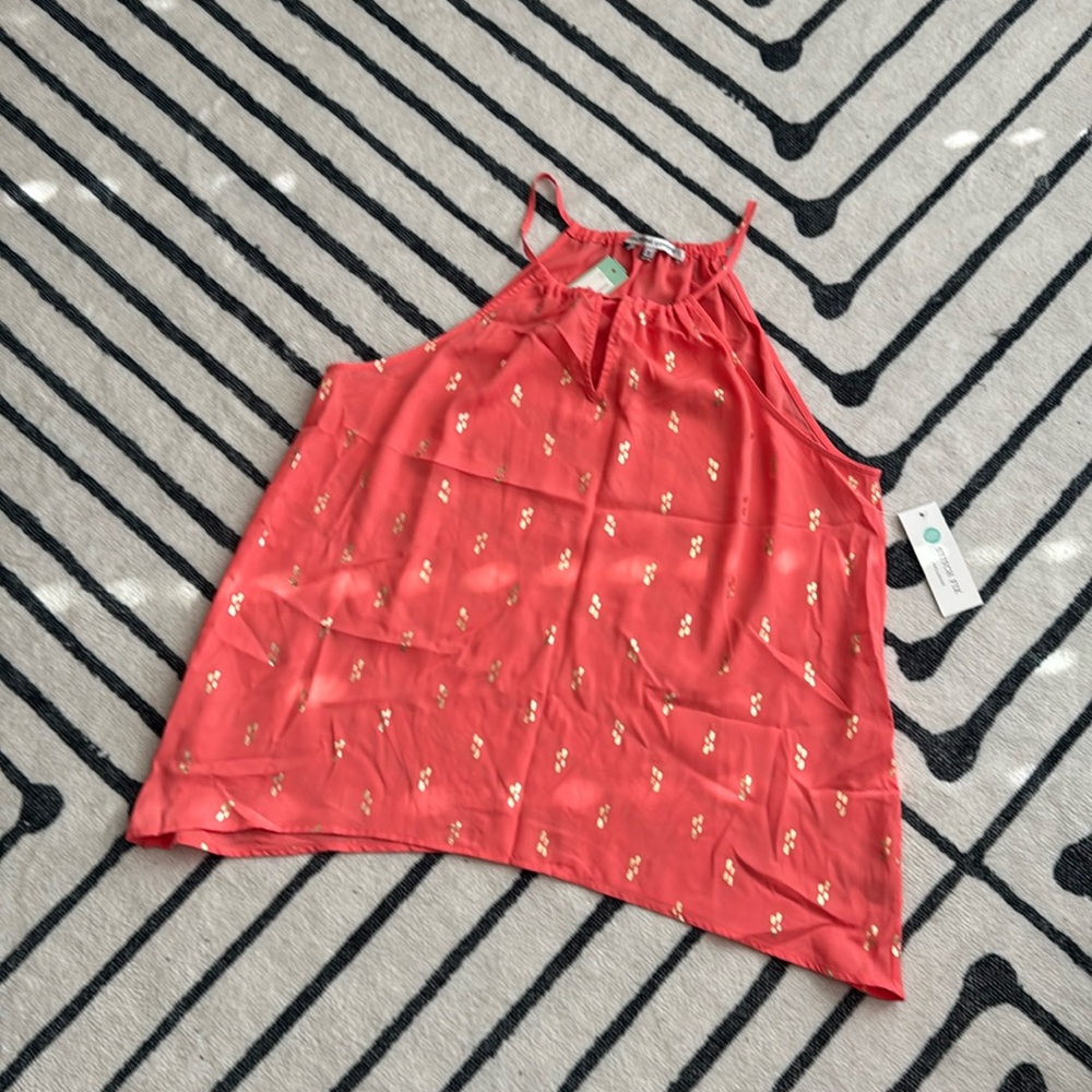 NWT Collective Concepts Krista Keyhole Halter Blouse